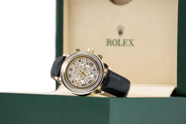 Rolex золотые часы с бриллиантами