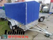 Przyczepa lekka Rydwan model A750/D2 wym 245x125 profesjonalna resor