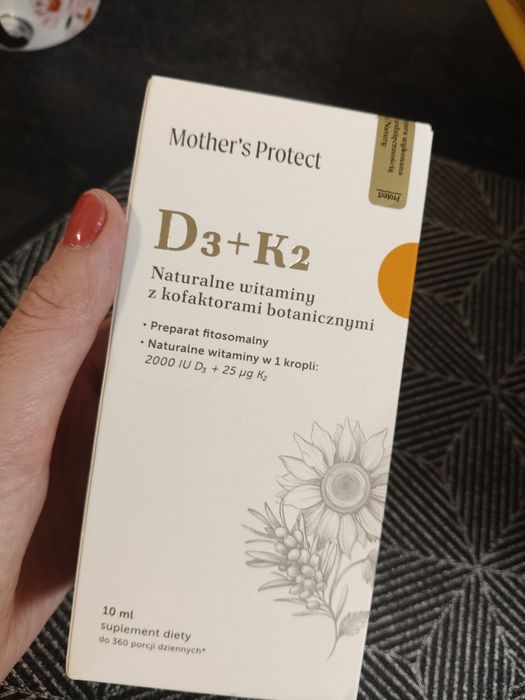 Witamina D3+K2 nowa Mother's Protect nowa