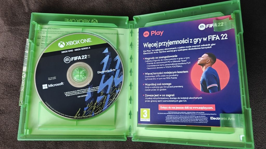 FIFA 22 XBOX ONE, Xbox series X PL Polska wersja pudełkowa