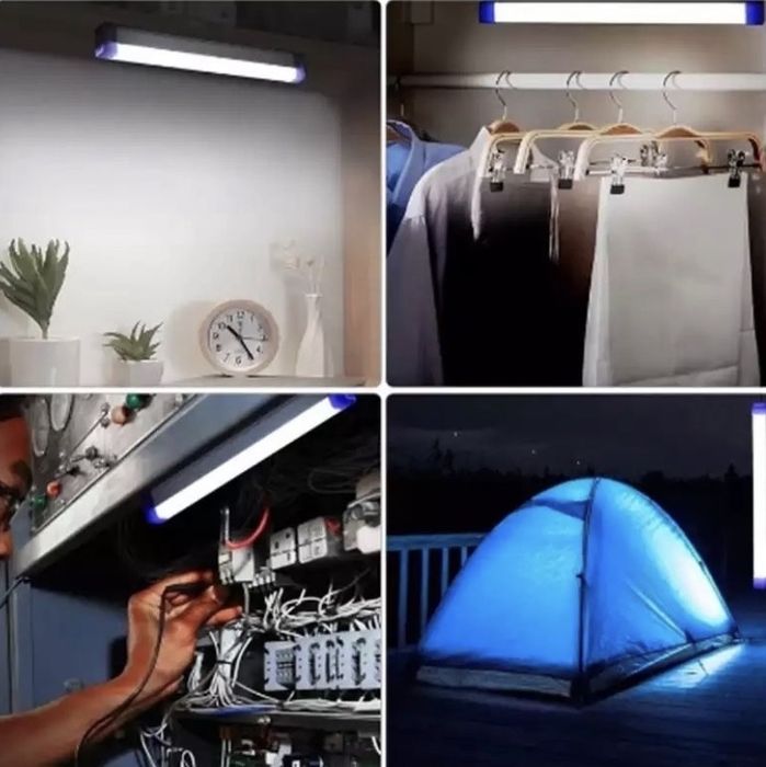 Очень яркий аккумуляторный светильник, led лампа на аккумуляторе 52 см