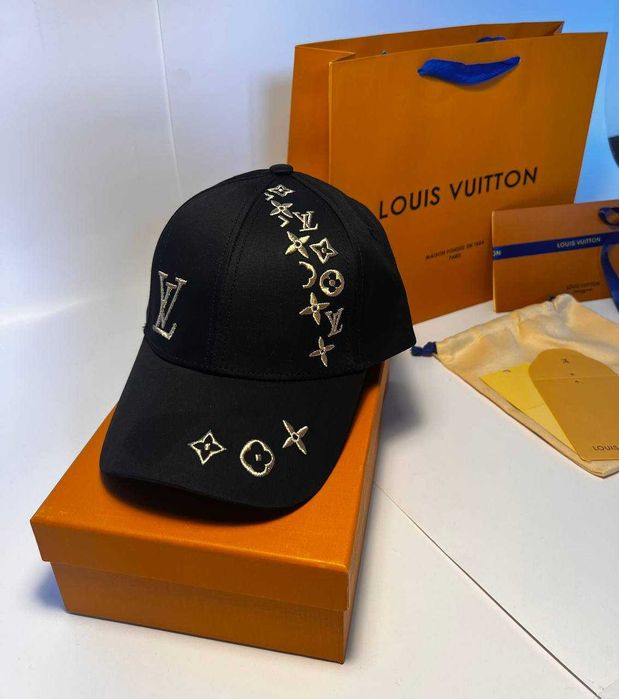 Louis Vuitton Męska damska czapka z daszkiem bejsbolówka, Francja 09-5