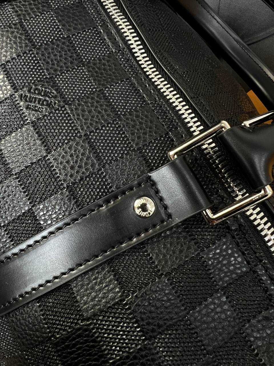 Дорожная сумка Louis Vuitton кожаная сумка для багажа Луи Виттон c136