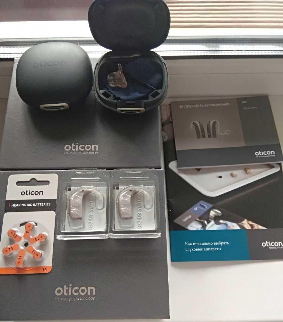 Слуховые аппараты 2 штуки Oticon Geno 2 BTE  Слухові апарати
