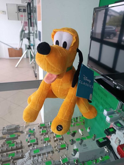 Novidade:Peluche Disney Pluto 30cm com som