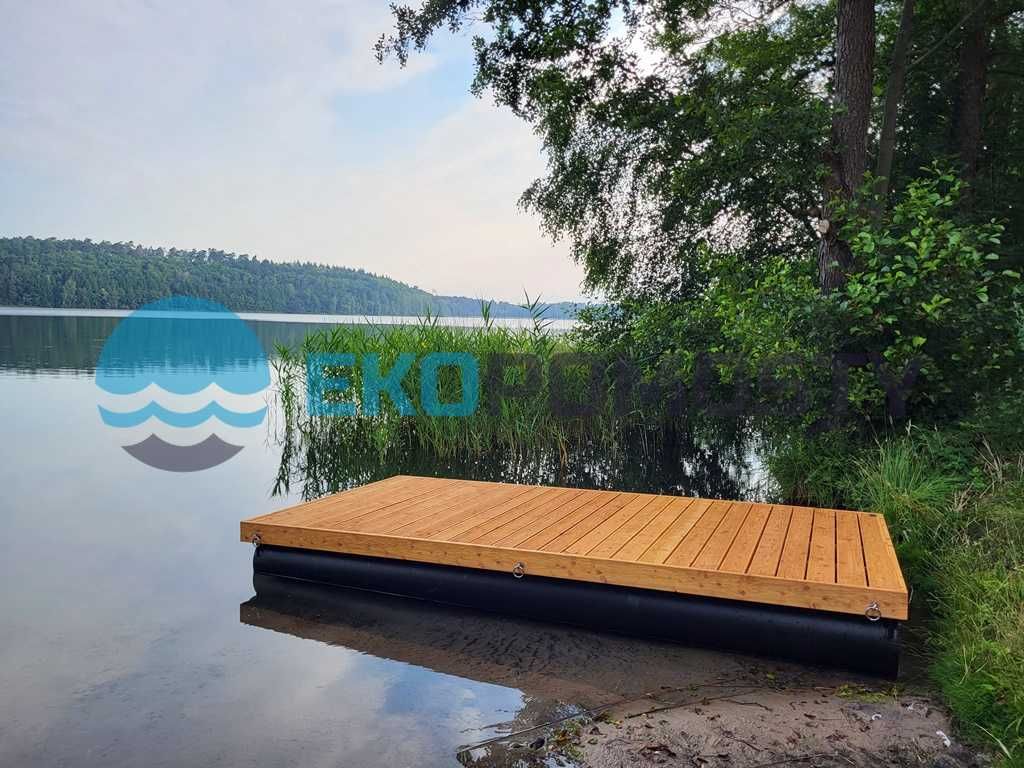 OD RĘKI - Pomost pływający, platforma pływająca, tratwa 4x2m modrzew