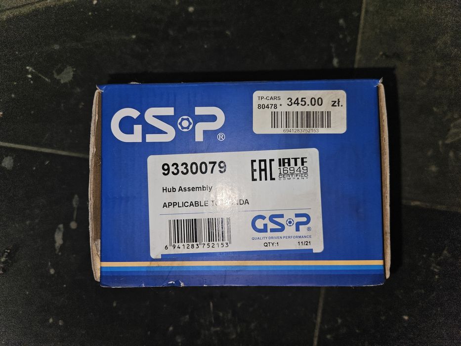 GSP Zestaw łożysk do koła Honda Civic