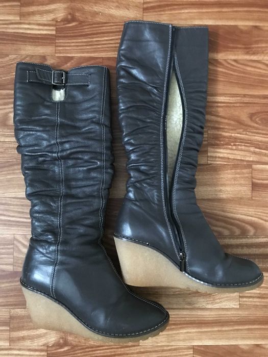 Сапоги Жіночі зимові шкіряні черевики 37 р.