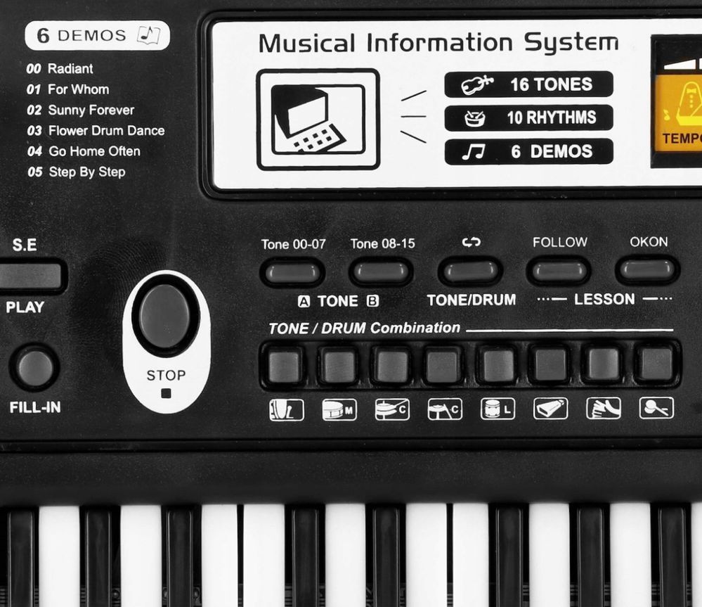 PIANINO ORGANY mikrofon elektryczne dla dzieci KEYBOARD instrument