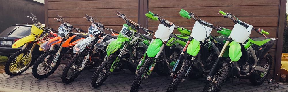 Pakiet 7 motorów KTM SXF Kawasaki KXF Suzuki RMZ  250 450 crf yzf tc