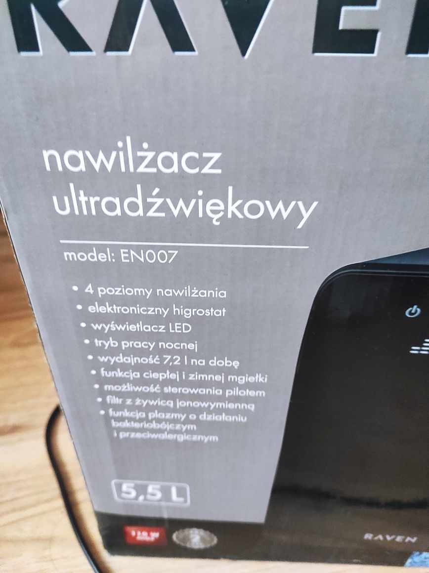 Nawilżacz ultradźwiękowy Raven na pilota