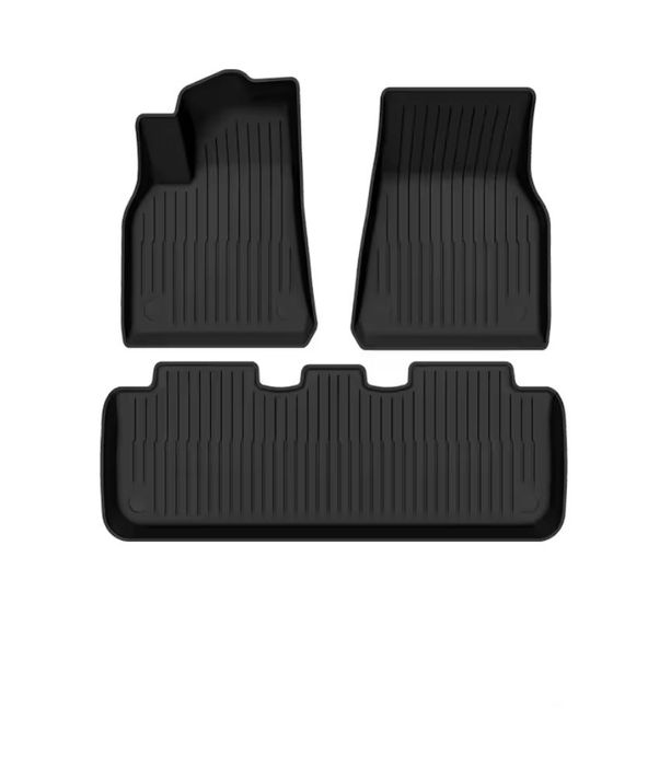 Conjunto 3 Tapetes Borracha TPE All Weather Tesla Model Y Novos
