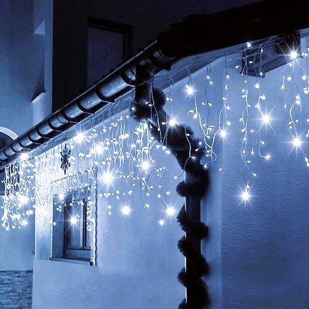 Sople Flash 200 Led Zewnętrzne Białe Zimne Choinkowe Lampki