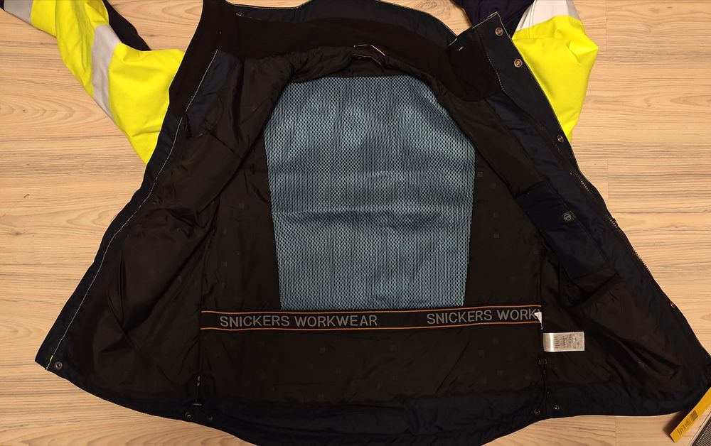 1130 Snickers AllroundWork S Hi- Vis 37,5 zimowa kurtka robocza odblas