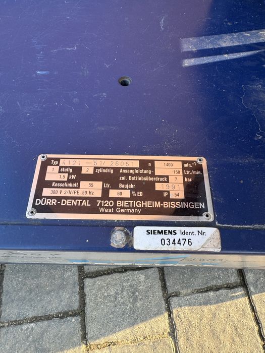 Durr-dental kompresor profesjonalny 380v