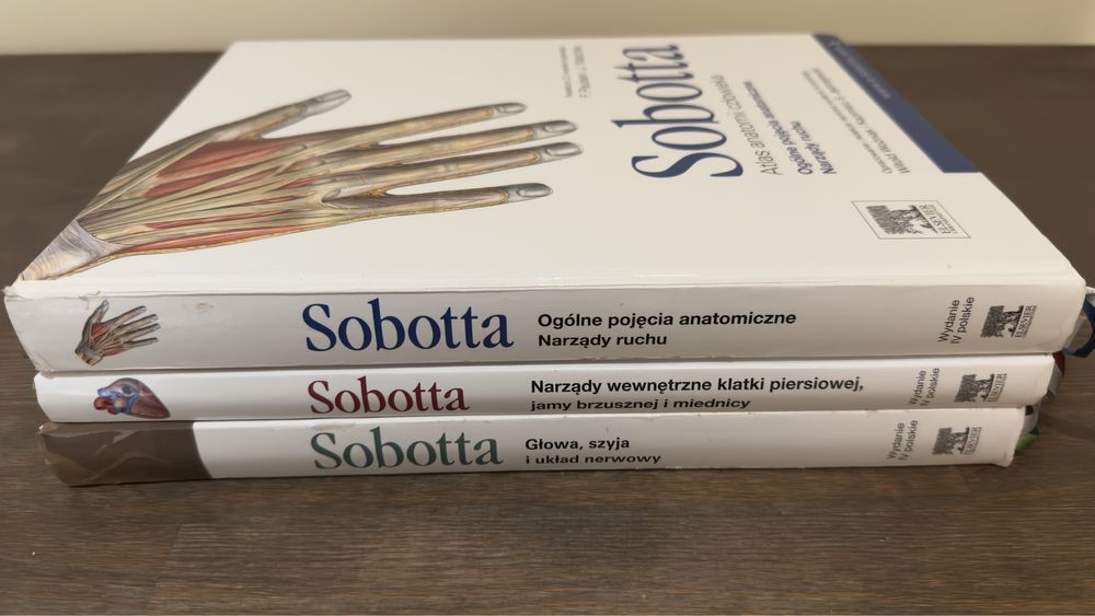 Atlas anatomii Sobotta Zestaw Tom 1, 2, 3