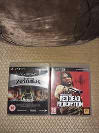 Red dead redemption e tomb raider trilogy para playstation 3