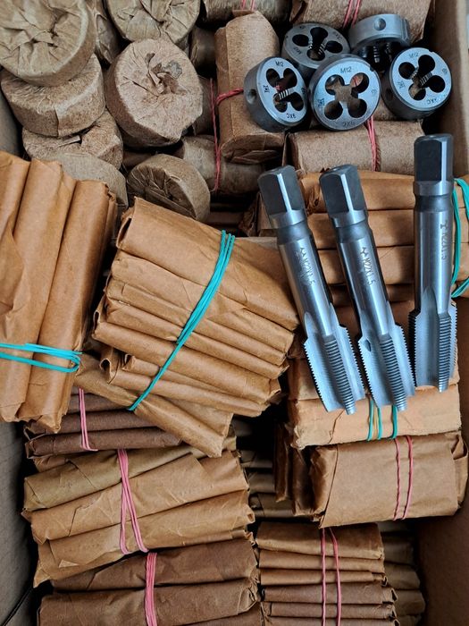 Плашка-лерка, метчик •все размеры • Р6М5, 9XC (левая и правая) сверла