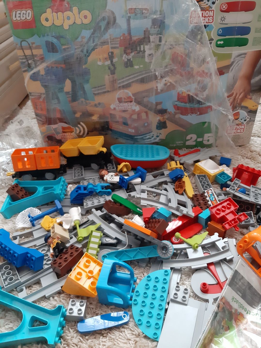 Lego duplo 10875  оригінал конструктор лего поїзд