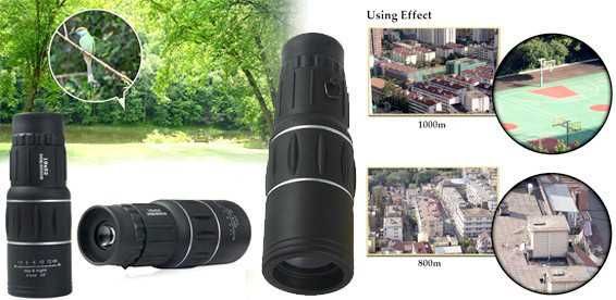 Монокуляр Bushnell 16×52 PowerView, Бушнел, підзорна труба з чохлом