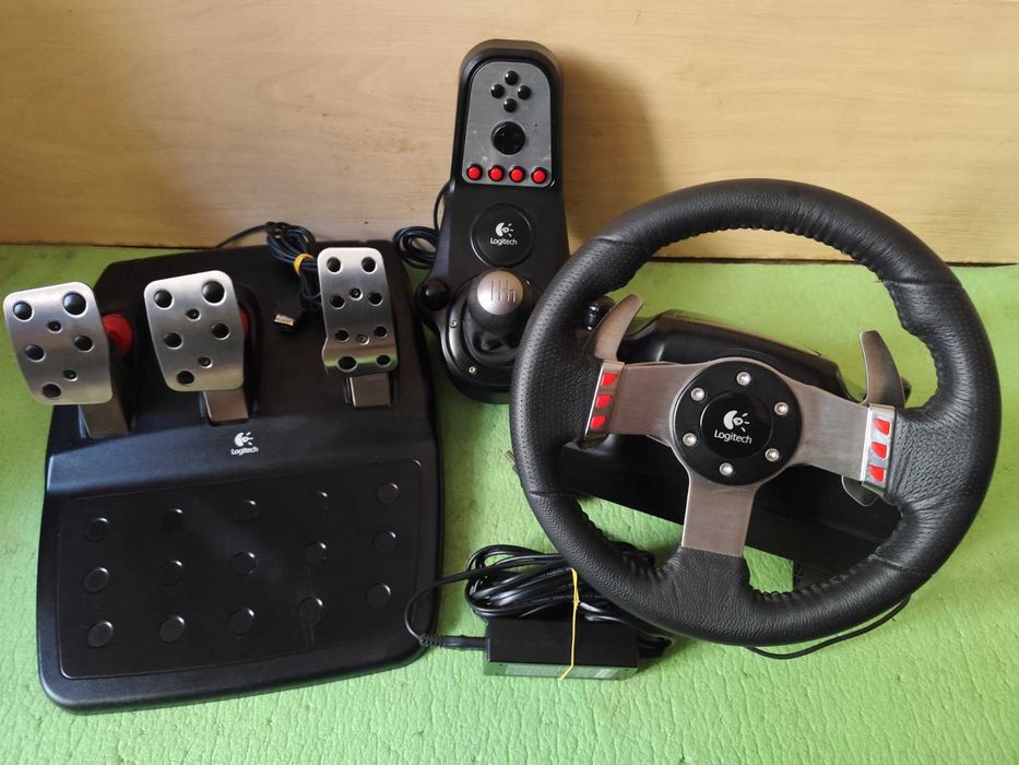Кермо руль 900градусів Logitech G27. Ручка кпп ETS опційно