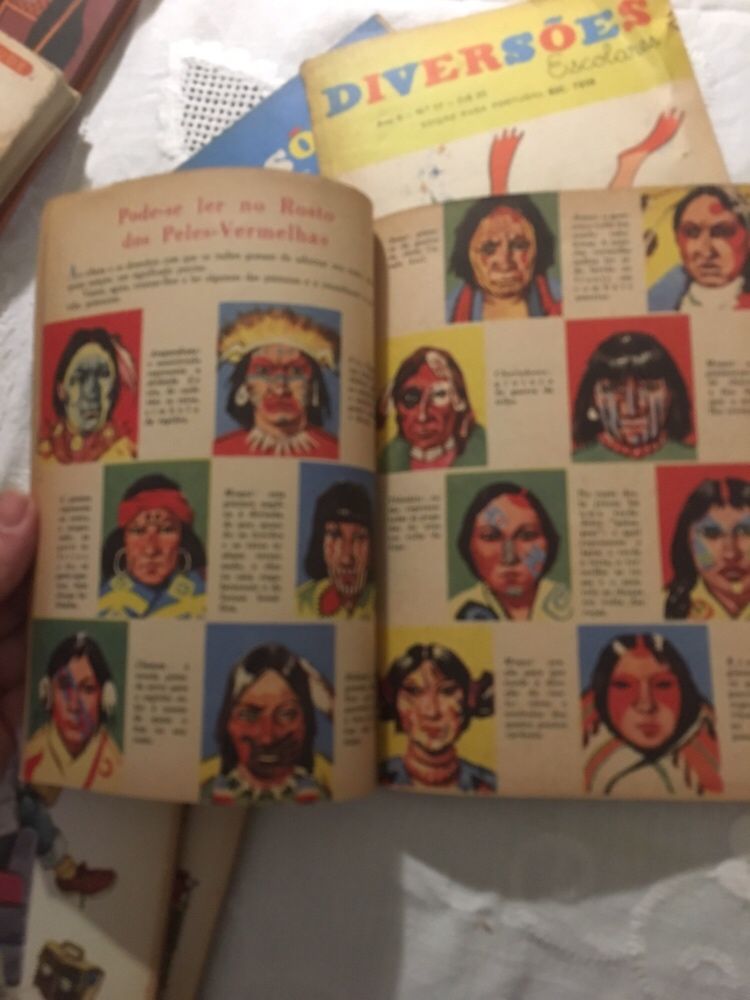 5 revistas Diversões Escolares anos 60