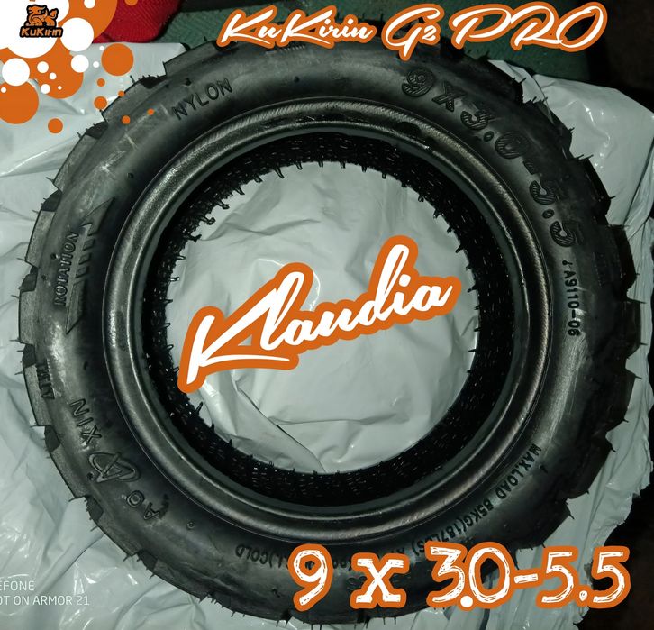 Opony 9x3.0-5.5 do hulajnogi elektrycznej KuKirin + zaworek GRATIS