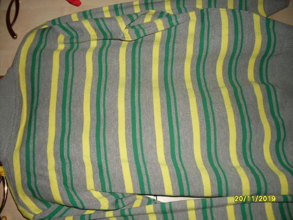 Męski sweter paski  36/38