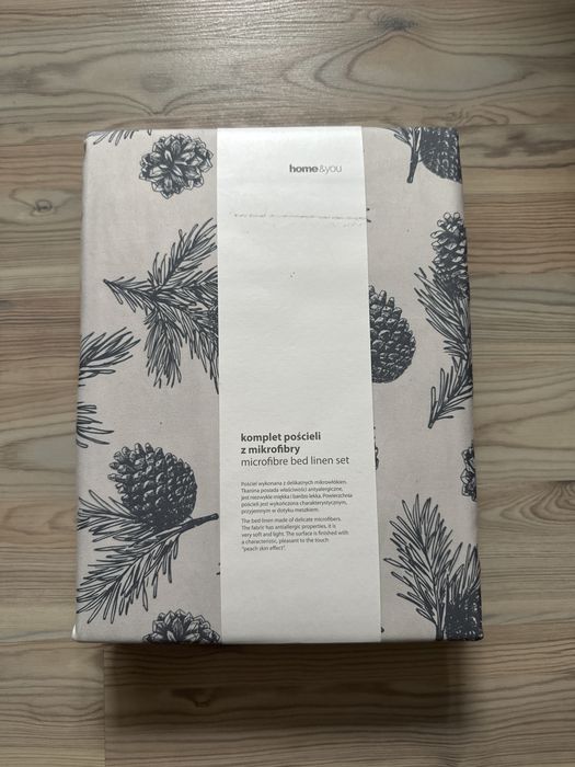 Nowa pościel home&you szyszki święta 200x220