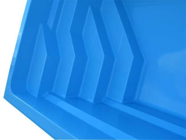 Basen poliestrowy ogrodowy Capri 7,10x3,10x1,55 m Zestaw