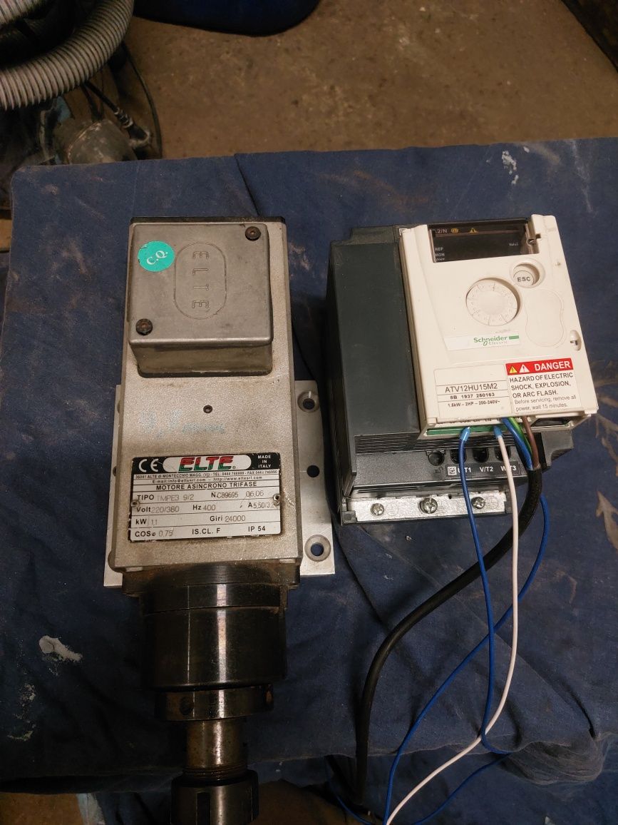 Wrzeciono Elte 1.1kw  frezrka