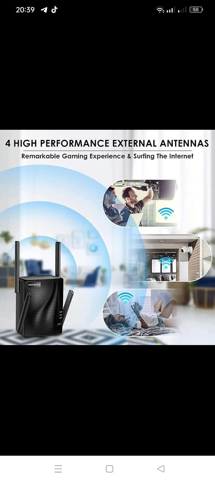 Ретранслятор Rockspase AC2100. WiFi