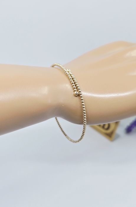 Złota bransoletka sztywna próba 585 14k