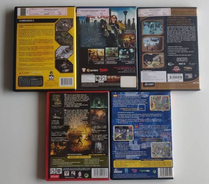 Conjunto de jogos antigos para PC