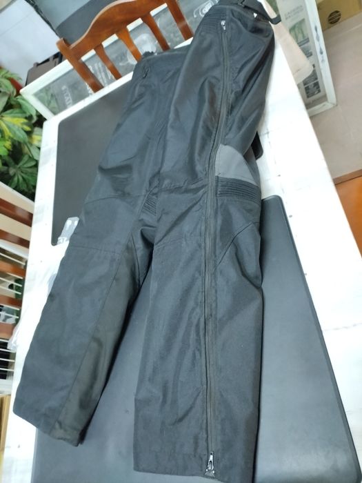 Calças motard impermeáveis com forro térmico removível