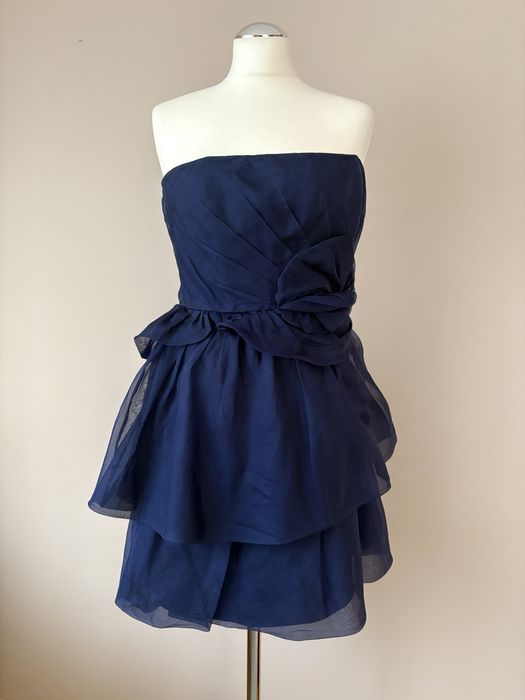 Sukienka mini Zara  elegancka koktajlowa balowa rozm S
