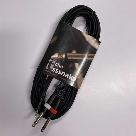 Kabel sygnałowy 5m mini jack - 2x jack 6,3 mm The Sssnake YPK2050