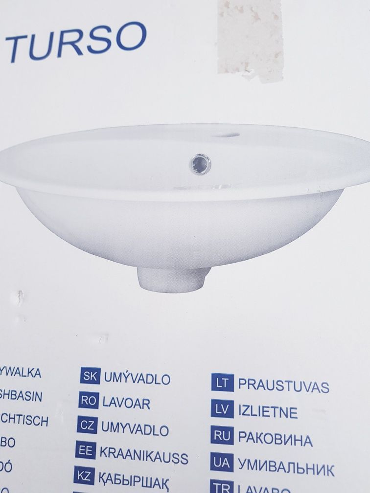 Umywalka ceramiczna wpuszczana w blat Calla 53.5 x 41 Z/O Cersanit
