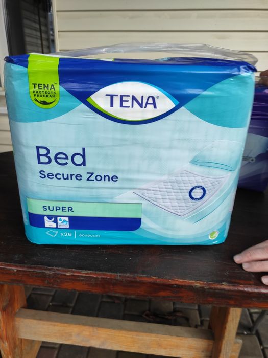 Пелюшки одноразові TENA Bed Secure Zone Super (60x90 см), 26шт пеленки