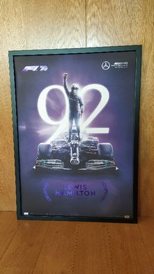 Poster Lewis Hamilton Formula 1 edição limitada e ultra rara