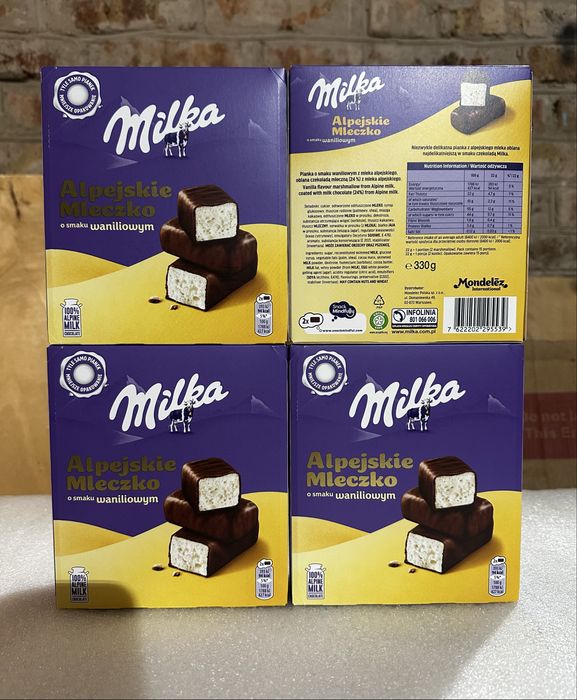 Цукерки Milka 330 г. Пташине молоко Швейцарія