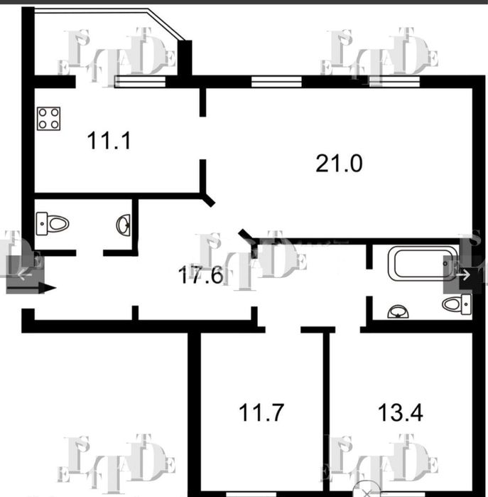 Продам 3-кімнатну квартиру Солом'янський район. EN