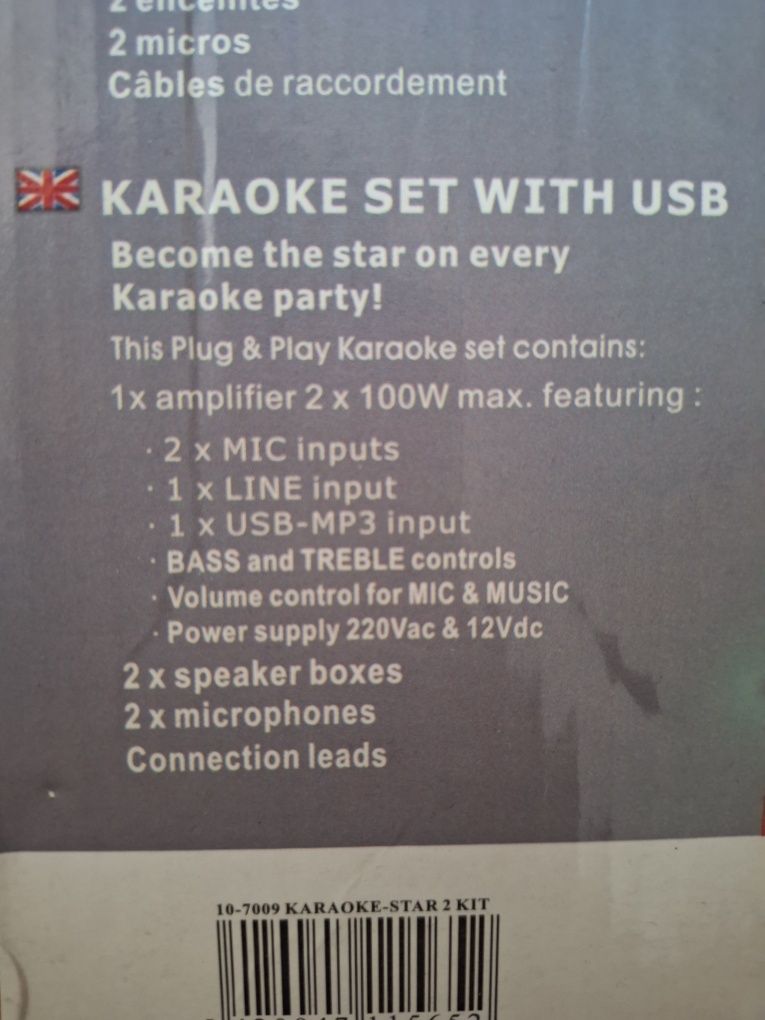 Wzmacniacz, zestaw karaoke LTC 1200.