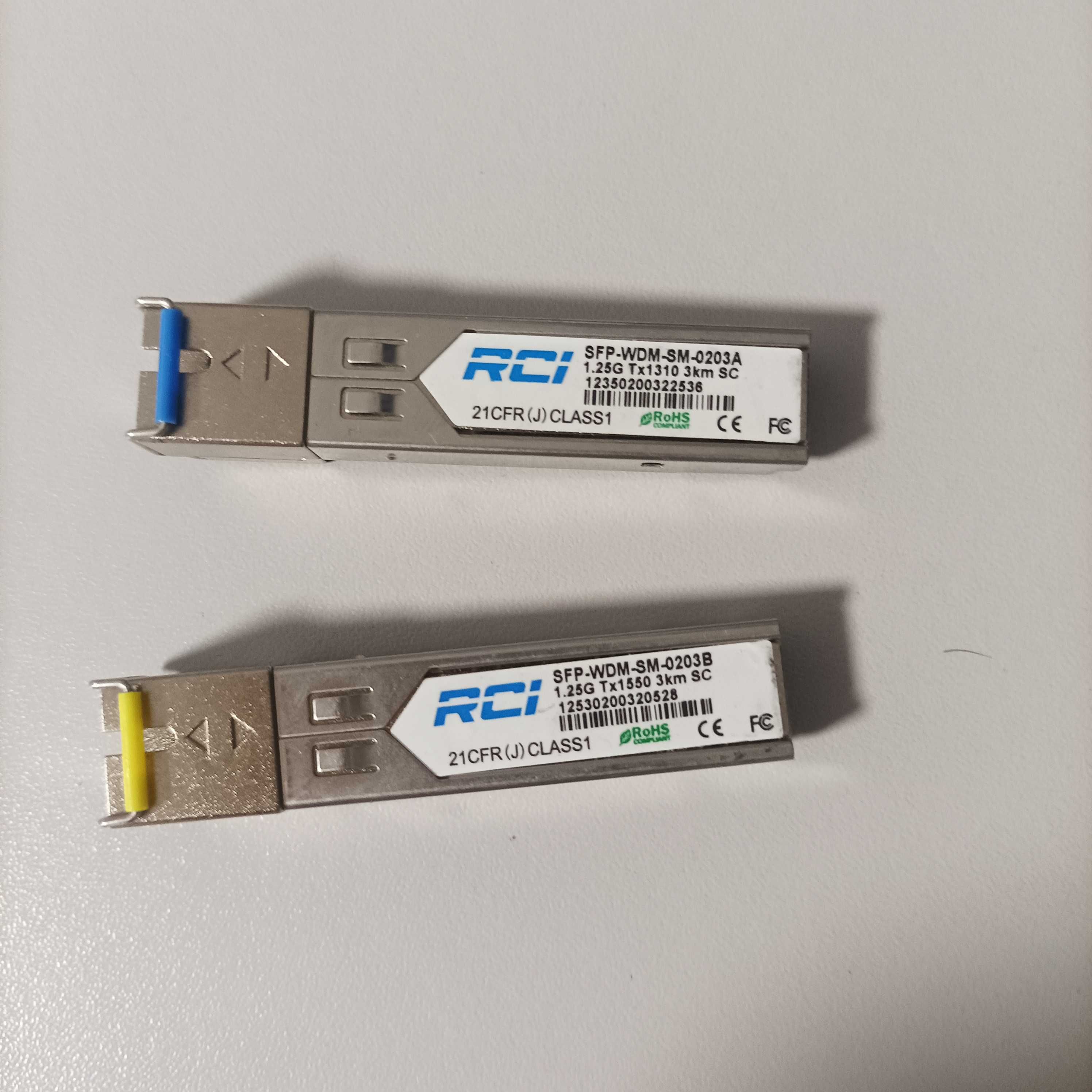 SFP модулі RCI та інші виробники 3 км, 20 км