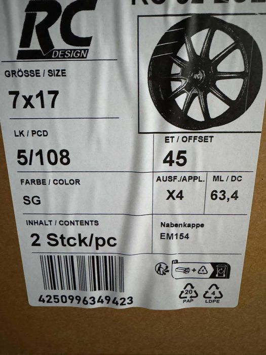 Alufelgi 5x108 r17 VOLVO NOWE V40 V60 V90 XC60 XC90 S60 V50 S80 205#