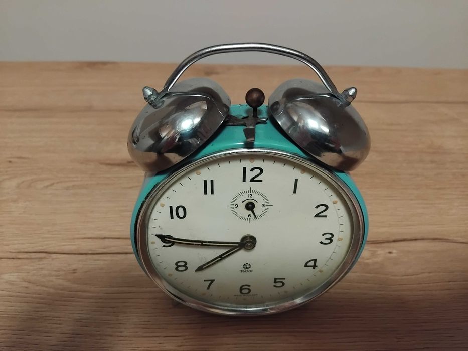 Poltik budzik polski zegar ponad 50 letni sprawny