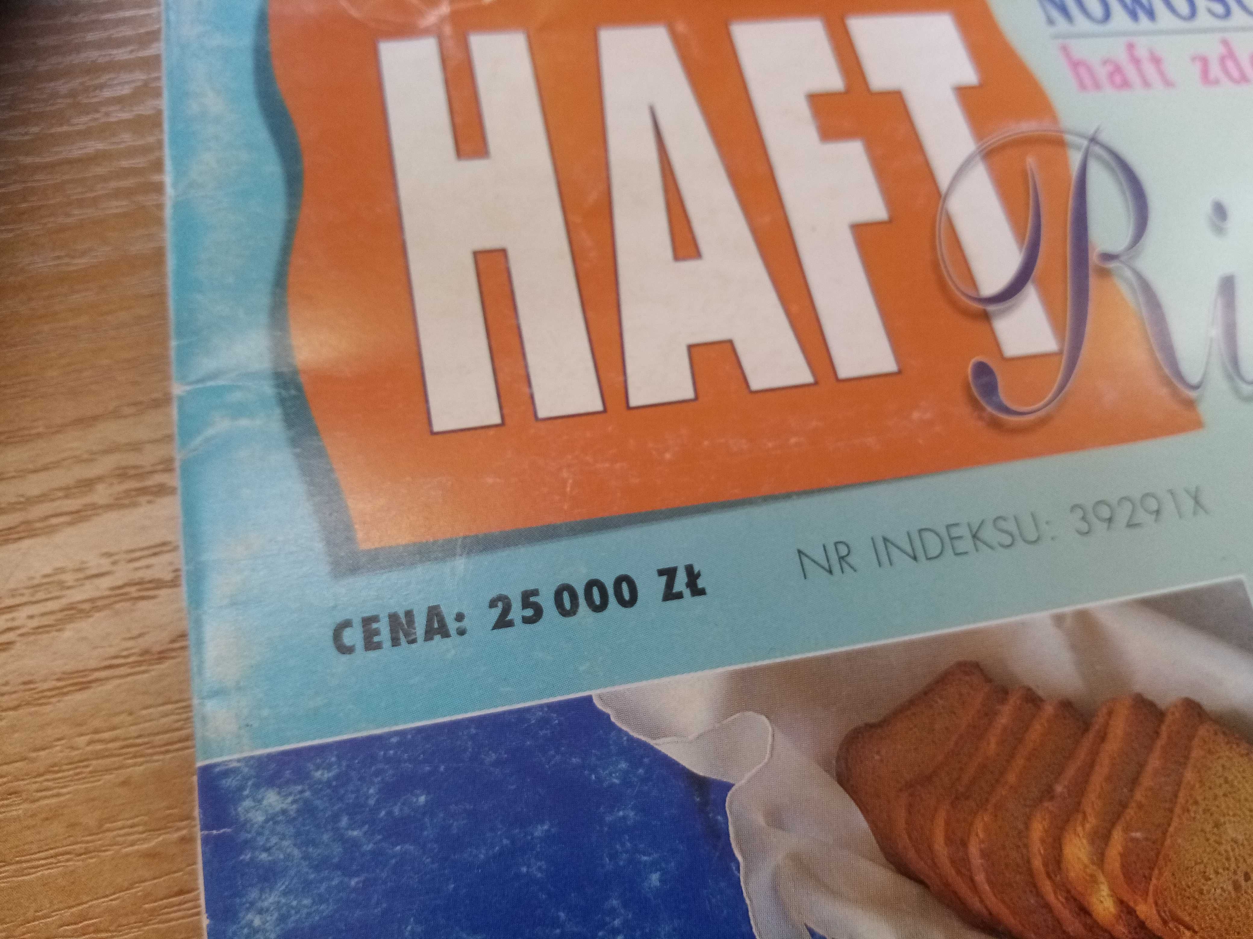 poradnik haft richelieu lata 90 , cena w tysiącach