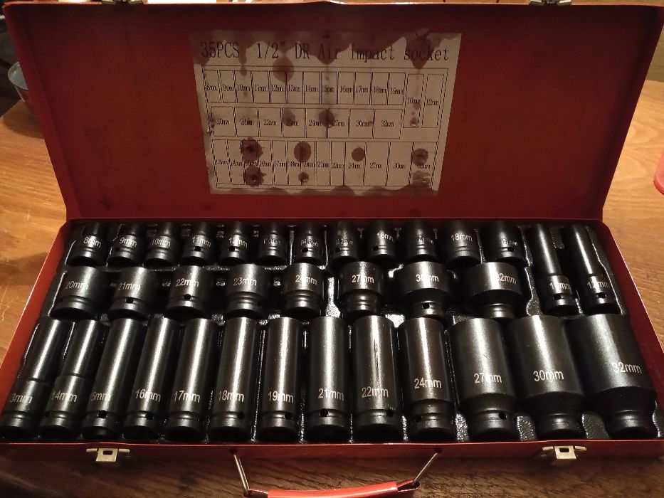 klucze nasadowe - duży zestaw