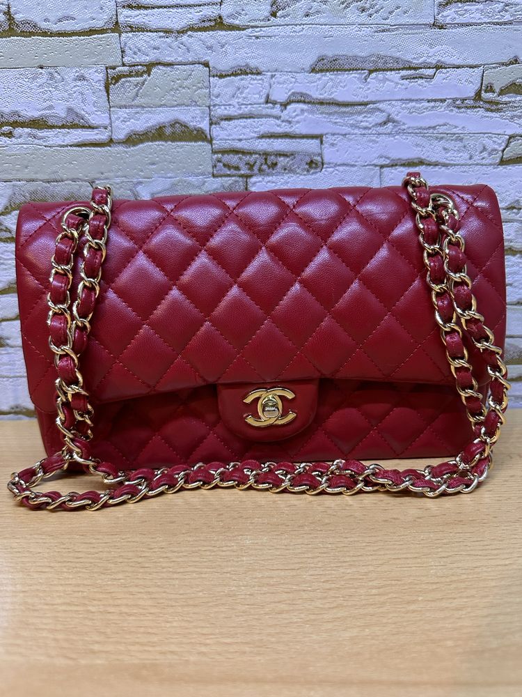 Сумка Chanel ( red ) Шанель оригінал