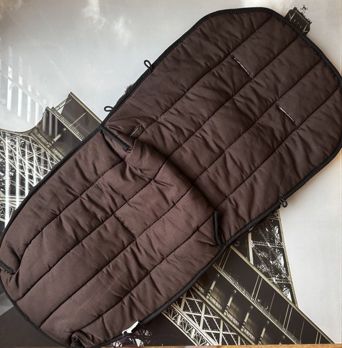 Теплий зимовий конверт шоколадний в коляску